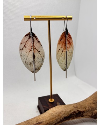 EDICIÓN LIMITADA pendientes artesanos de hoja natural