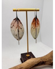 EDICIÓN LIMITADA pendientes artesanos de hoja natural