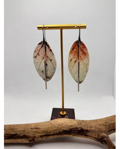 EDICIÓN LIMITADA pendientes artesanos de hoja natural