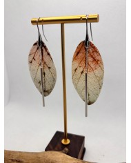 EDICIÓN LIMITADA pendientes artesanos de hoja natural