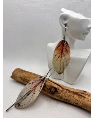 EDICIÓN LIMITADA pendientes artesanos de hoja natural