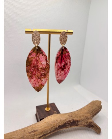 EDICIÓN ESPECIAL pendientes artesanos de hoja natural