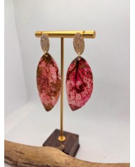 EDICIÓN ESPECIAL pendientes artesanos de hoja natural