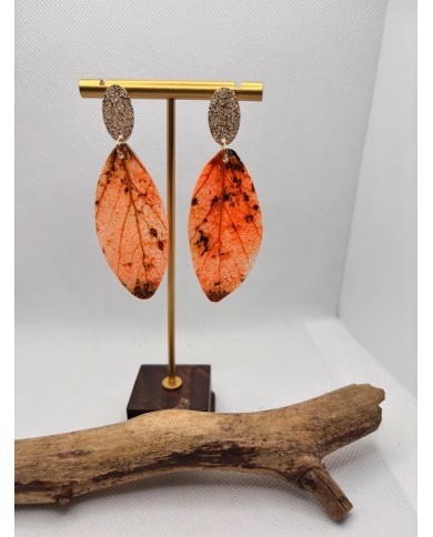 EDICIÓN LIMITADA pendientes artesanos de hoja natural