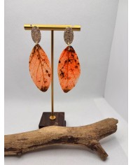 EDICIÓN LIMITADA pendientes artesanos de hoja natural