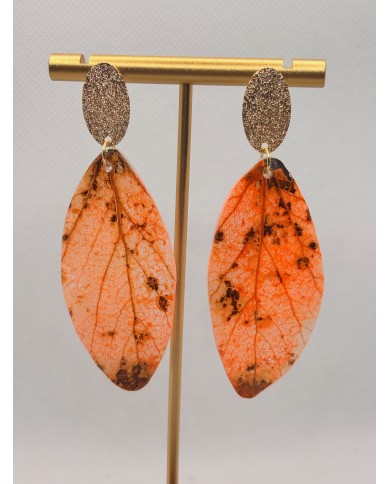 EDICIÓN LIMITADA pendientes artesanos de hoja natural