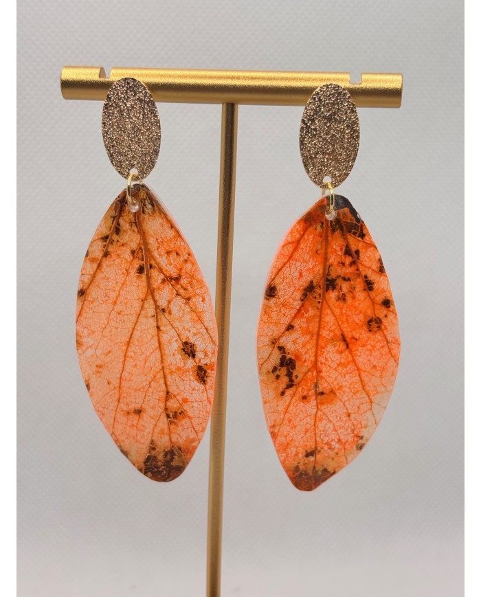 EDICIÓN LIMITADA pendientes artesanos de hoja natural