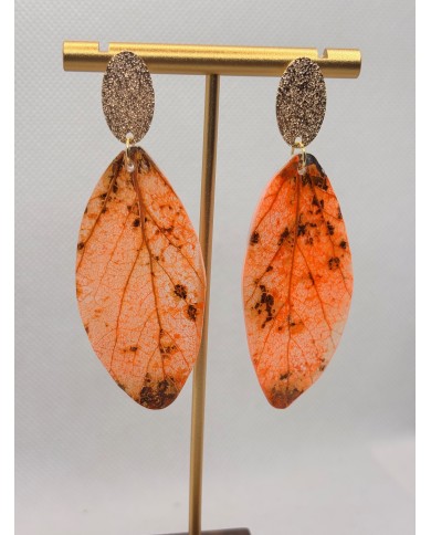EDICIÓN LIMITADA pendientes artesanos de hoja natural