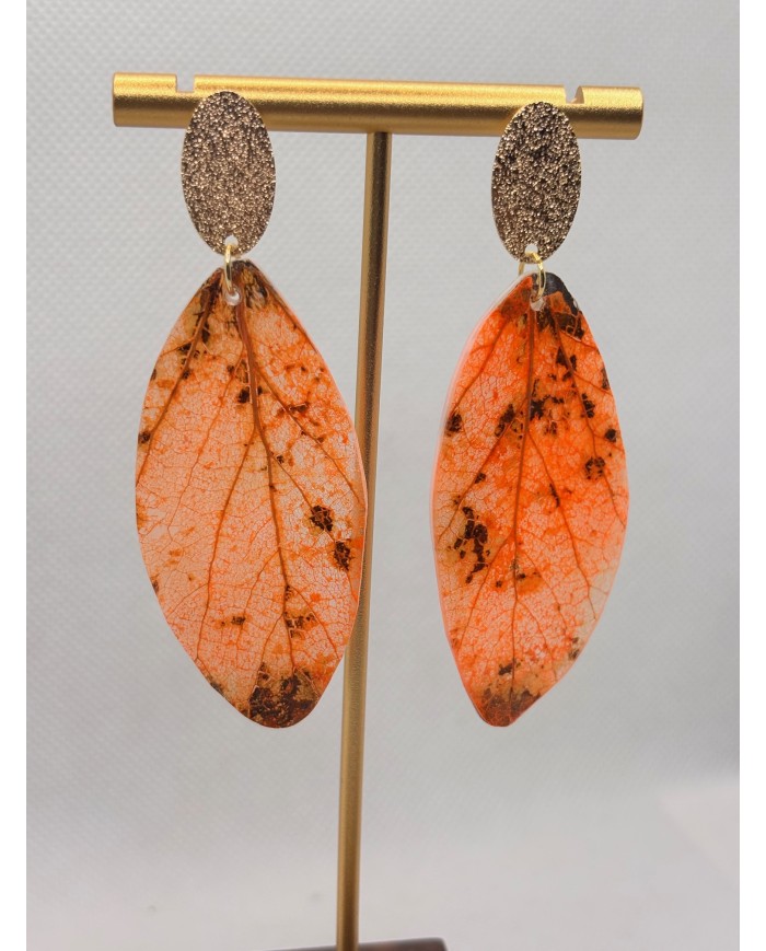 EDICIÓN LIMITADA pendientes artesanos de hoja natural