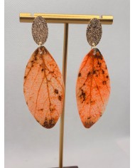 EDICIÓN LIMITADA pendientes artesanos de hoja natural