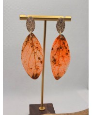 EDICIÓN LIMITADA pendientes artesanos de hoja natural