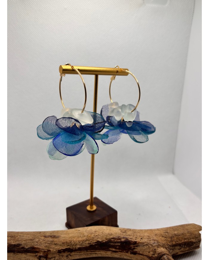 EDICIÓN LIMITADA pendientes artesanos de cristal marino