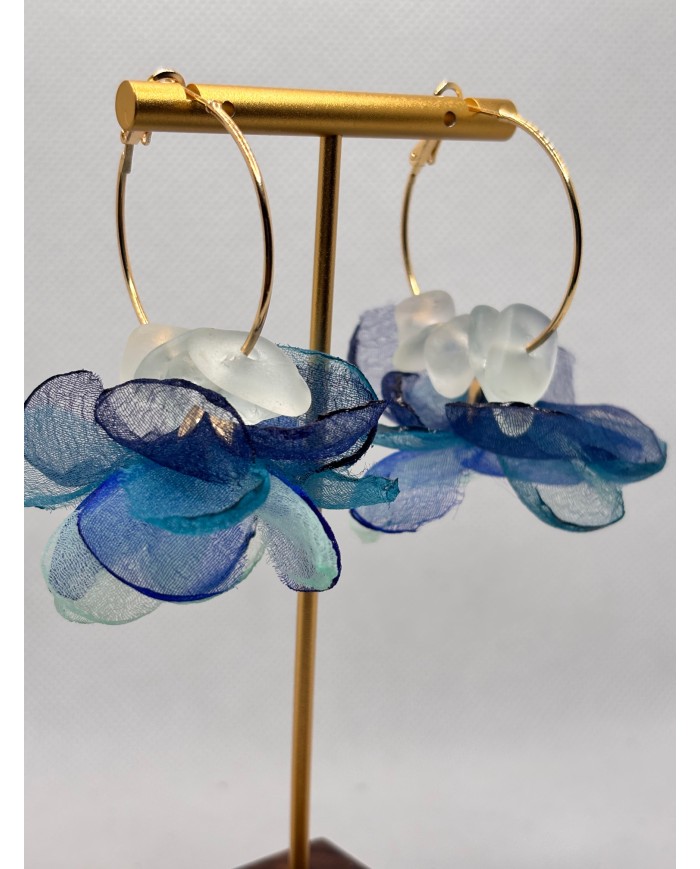 EDICIÓN LIMITADA pendientes artesanos de cristal marino