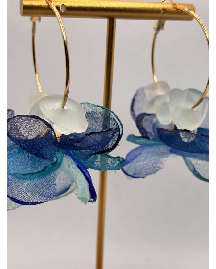 EDICIÓN LIMITADA pendientes artesanos de cristal marino