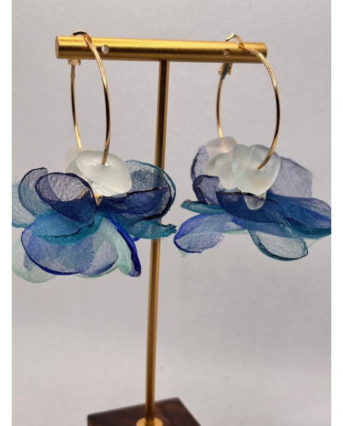 EDICIÓN LIMITADA pendientes artesanos de cristal marino