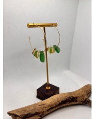 EDICIÓN LIMITADA pendientes artesanos de cristal marino