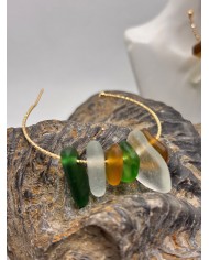 EDICIÓN LIMITADA pendientes artesanos de cristal marino