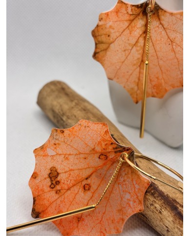 EDICIÓN LIMITADA pendientes artesanos de hoja natural