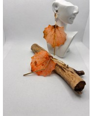 EDICIÓN LIMITADA pendientes artesanos de hoja natural