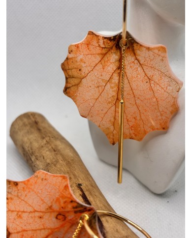 EDICIÓN LIMITADA pendientes artesanos de hoja natural