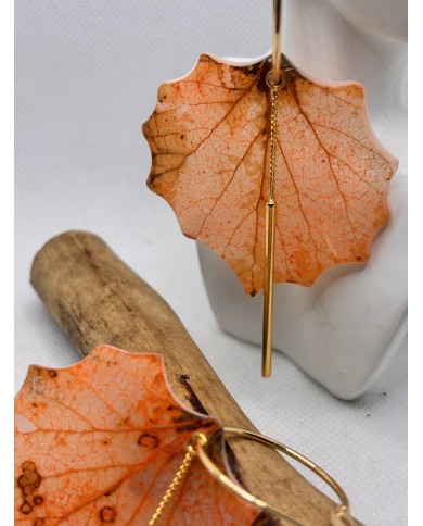 EDICIÓN LIMITADA pendientes artesanos de hoja natural