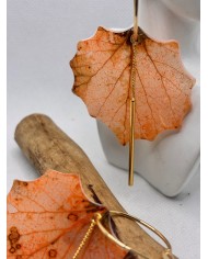 EDICIÓN LIMITADA pendientes artesanos de hoja natural