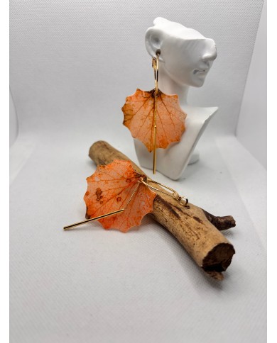 EDICIÓN LIMITADA pendientes artesanos de hoja natural