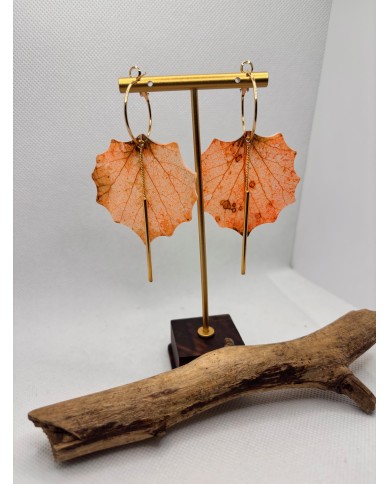 EDICIÓN LIMITADA pendientes artesanos de hoja natural