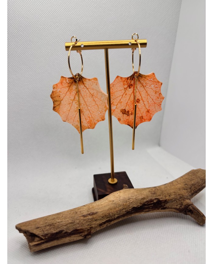EDICIÓN LIMITADA pendientes artesanos de hoja natural