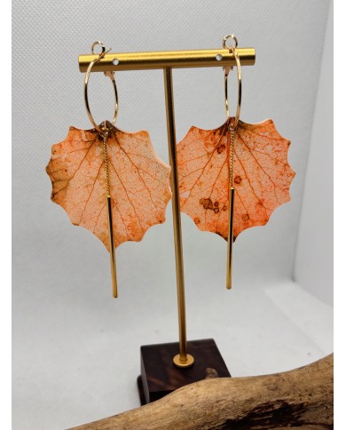 EDICIÓN LIMITADA pendientes artesanos de hoja natural