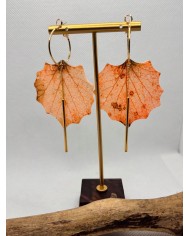 EDICIÓN LIMITADA pendientes artesanos de hoja natural