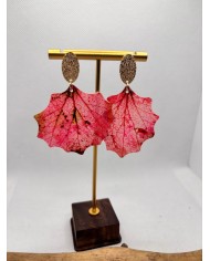 EDICIÓN LIMITADA pendientes artesanos de hoja natural