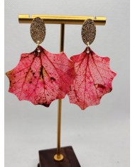 EDICIÓN LIMITADA pendientes artesanos de hoja natural