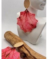 EDICIÓN LIMITADA pendientes artesanos de hoja natural