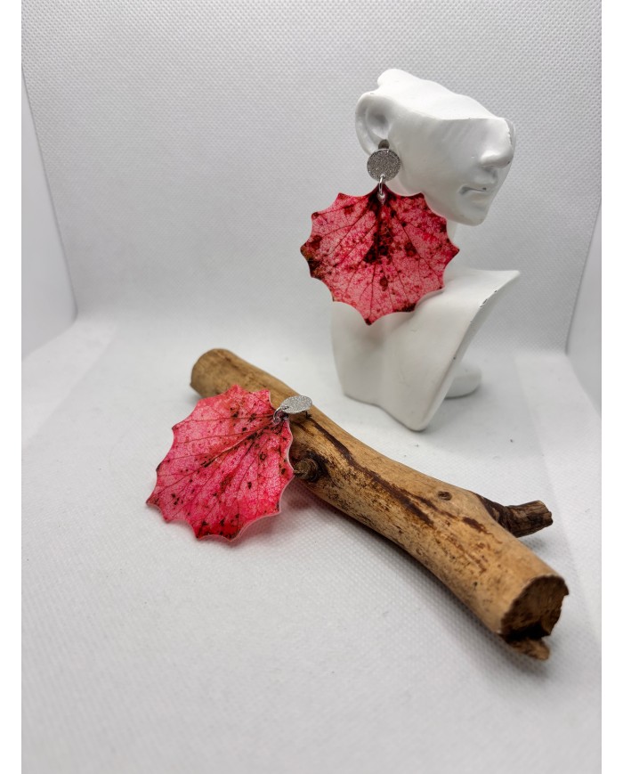 EDICIÓN LIMITADA pendientes artesanos de hoja natural