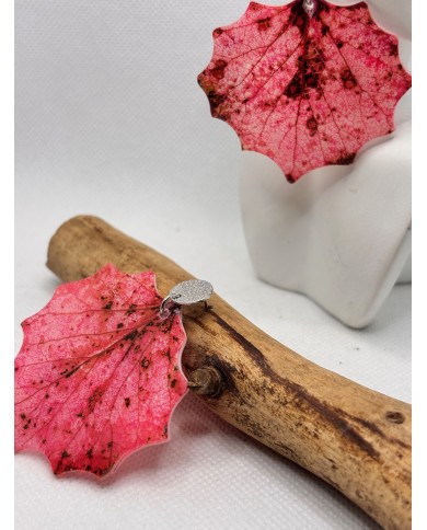 EDICIÓN LIMITADA pendientes artesanos de hoja natural
