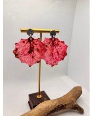 EDICIÓN LIMITADA pendientes artesanos de hoja natural