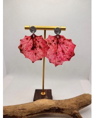 EDICIÓN LIMITADA pendientes artesanos de hoja natural