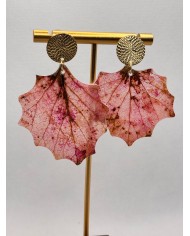 EDICIÓN LIMITADA pendientes artesanos de hoja natural