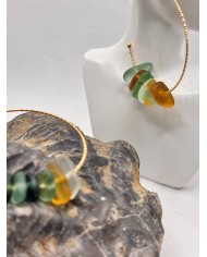 EDICÓN ESPECIAL pendientes de cristal marino