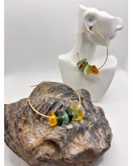 EDICÓN ESPECIAL pendientes de cristal marino