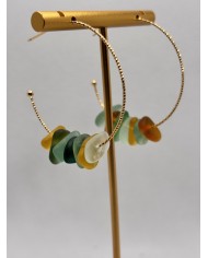 EDICIÓN LIMITADA pendientes artesanos de cristal marino