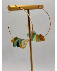 EDICÓN ESPECIAL pendientes de cristal marino