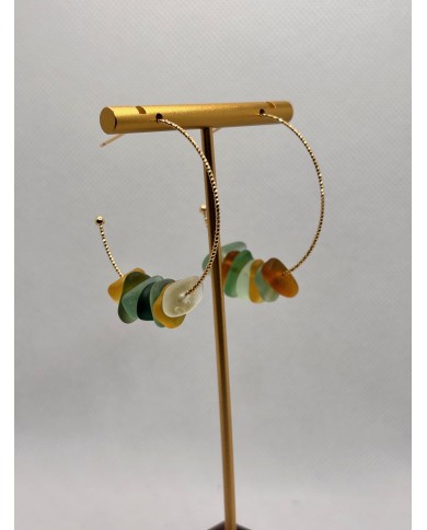 EDICÓN ESPECIAL pendientes de cristal marino