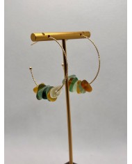 EDICÓN ESPECIAL pendientes de cristal marino