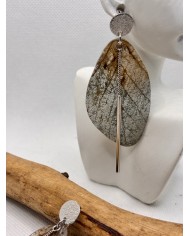 EDICIÓN LIMITADA pendientes artesanos de hoja natural
