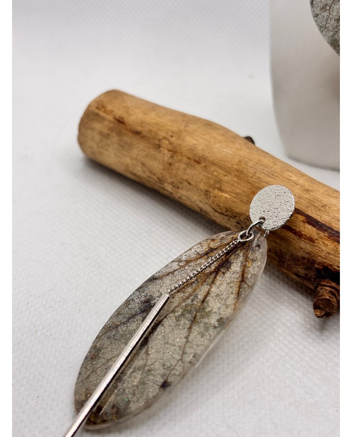 EDICIÓN LIMITADA pendientes artesanos de hoja natural
