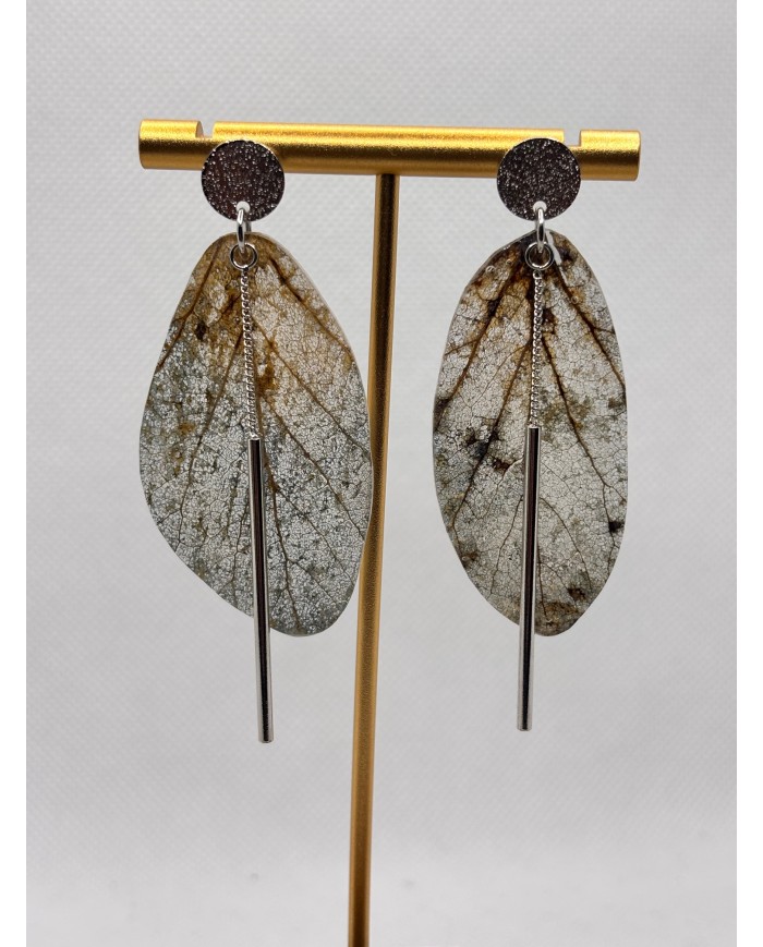 EDICIÓN LIMITADA pendientes artesanos de hoja natural
