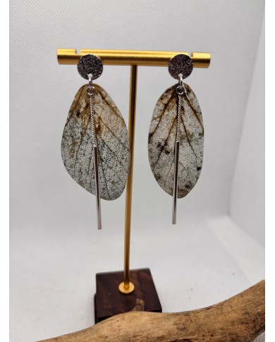 EDICIÓN LIMITADA pendientes artesanos de hoja natural