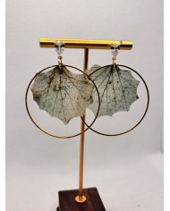 EDICIÓN LIMITADA pendientes artesanos de hoja natural